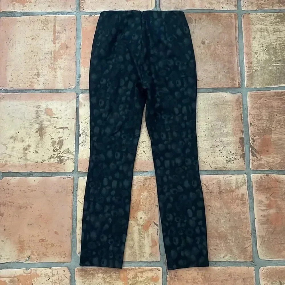Rag & Bone Simone Leopard Print Black Pant Size 4 MSRP$325 Rag and Bone - Picture 9 of 12